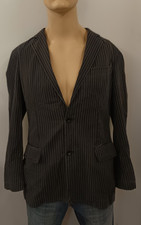 * s.Oliver GENUA Sommer Sakko Gr. 48 TOP Gestreift Schwarz