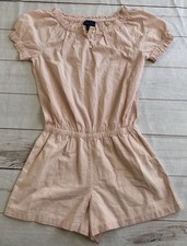 NWOT Polo Ralph Lauren Girls Pink 14 Gingham Short Romper Plaid 100 Cotton