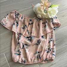 Sienna Sky Floral Off-Shoulder Pink Top