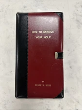 RARE VINTAGE HOW TO IMPROVE YOUR GOLF FLASK & 2 CUP SET BY HUGH R. HIGH IN VINYL