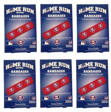 Lot 6 Box MLB Philadelphia Phillies 120 Count Bandages First Aid 3"Adhesive Band