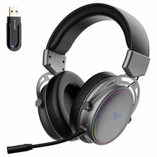 VH800 PRO Gaming Headset Wireless 2.4G + Bluetooth 5.2 RGB Headphones Ultra
