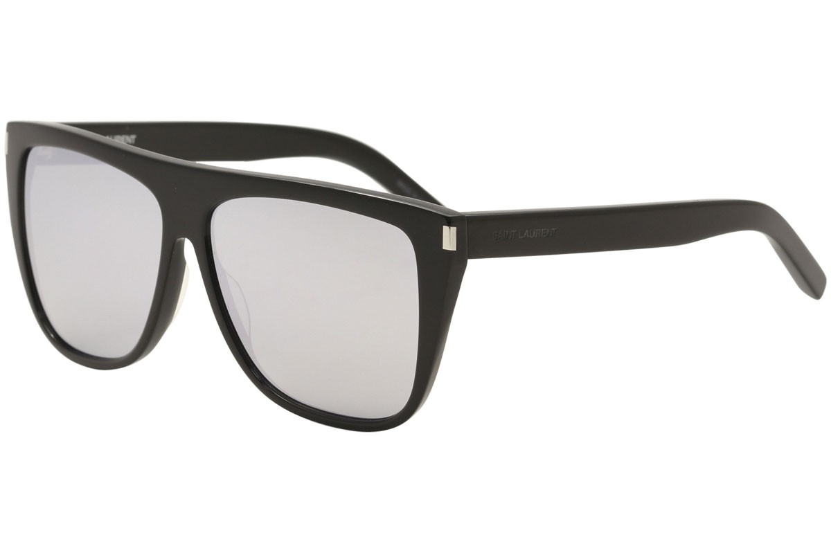 Occhiali da sole Saint Laurent donna SL1 SL 1 008 quadrati neri 59 mm