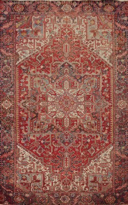 Vegetable Dye Hand-knotted Medallion Rug Traditional Living Room Carpet 8x11