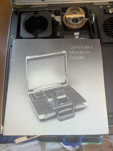 Vintage Bell And Howell Commuter II Portable Microfiche Reader Great Condition