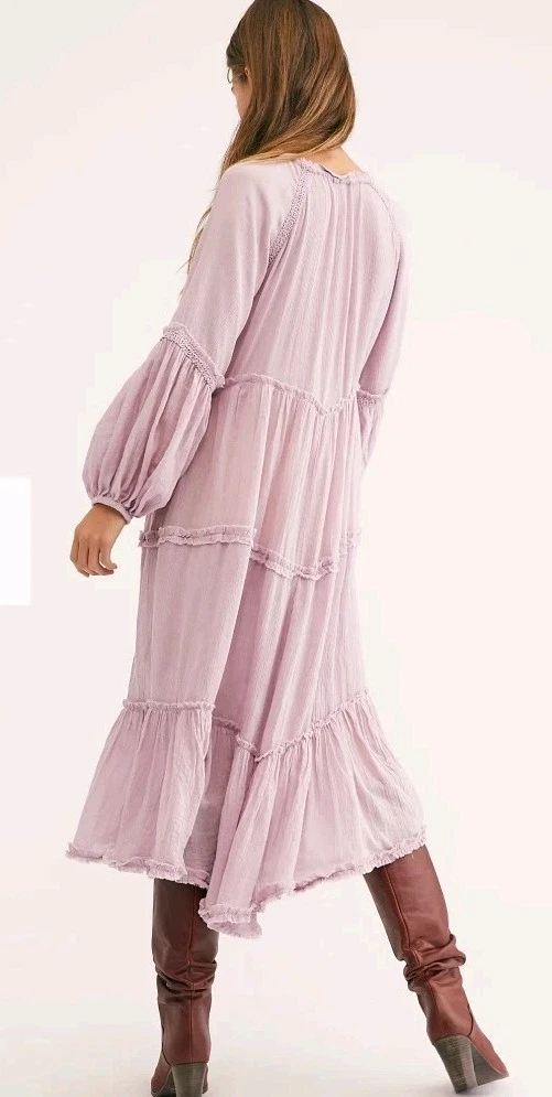 UNDERCOVER Abito Free People In The Moment a strati L segreto lilla maxi palloncino smanicato #CC