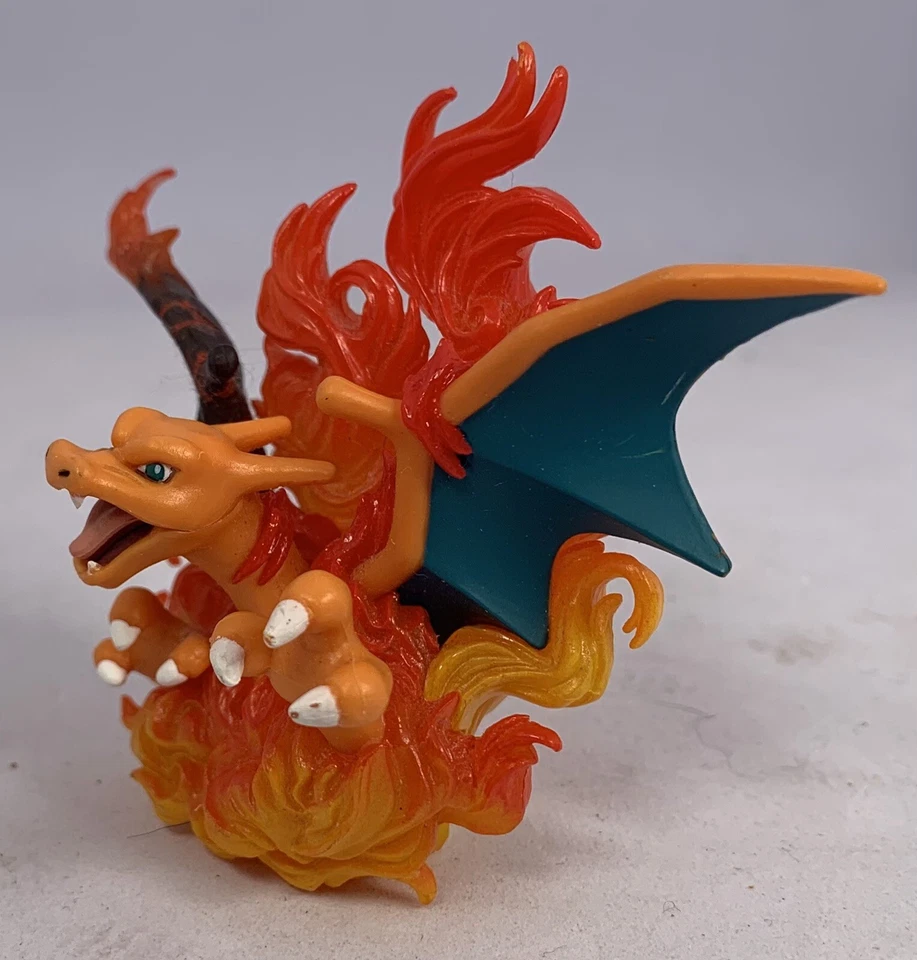 Pokémon Raro Kaiyodo 2016 Genuino Edición Limitada Mega Charizard con Llamas Fuego Foto 2 de 4