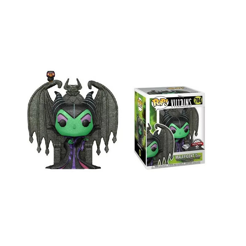 Disney Pop Maleficent On Throne Glitter Exclu