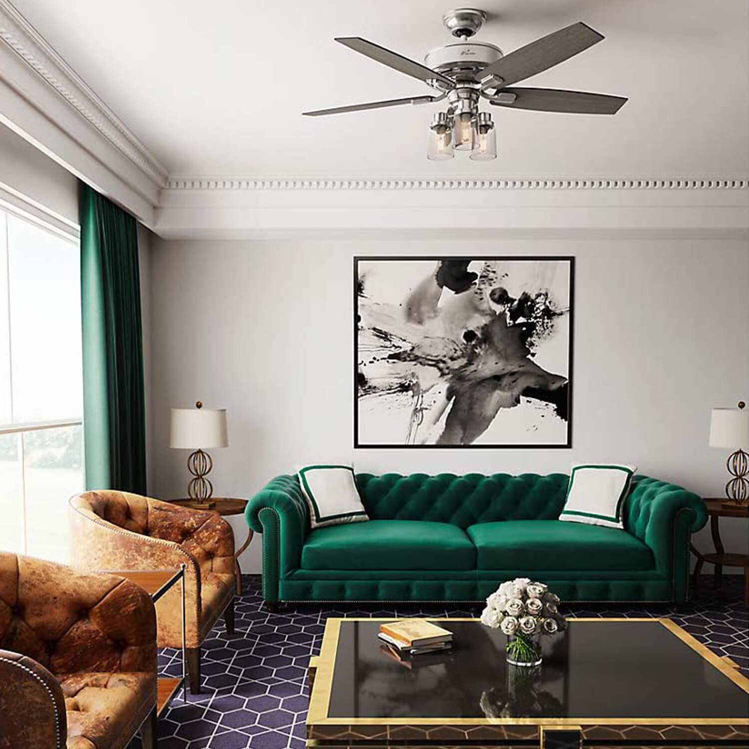 Hunter 54190 52in Indoor Ceiling Fan 