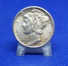 1944-D Mercury Dime - AU - About Uncirculated - 90% Silver