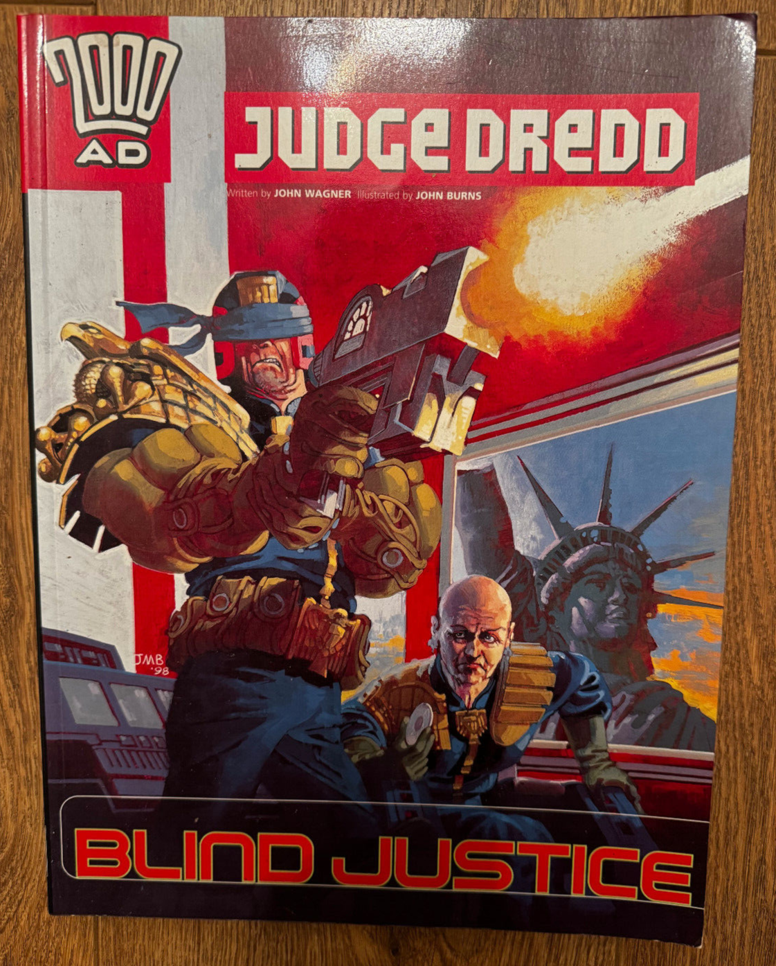 Judge Dredd Blind Justice Oversized Paperback TPB Graphic Novel Wagner