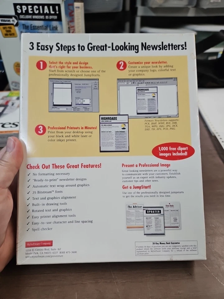 PROVENTURE NEWSLETTERS (1998) New Sealed Quick Learn CD-ROM(cdboxb) - Image 2 of 2