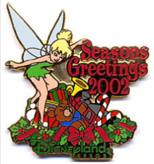 Disney Pin 17922 DLR Tinker Bell's Seasons Greetings 2002