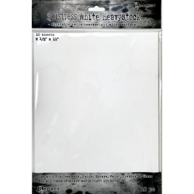 Tim Holtz Distress White Heavystock - 8 1/2x11
