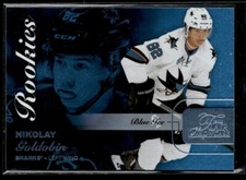 2015-16 Fleer Showcase Flair Blue Ice Nikolay Goldobin 017/199 #58 H10R3B