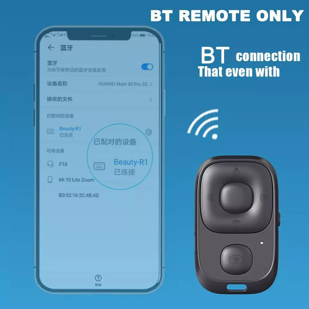 Camera Phone Bluetooth Mini Remote Shutter Taking Selfie Hot