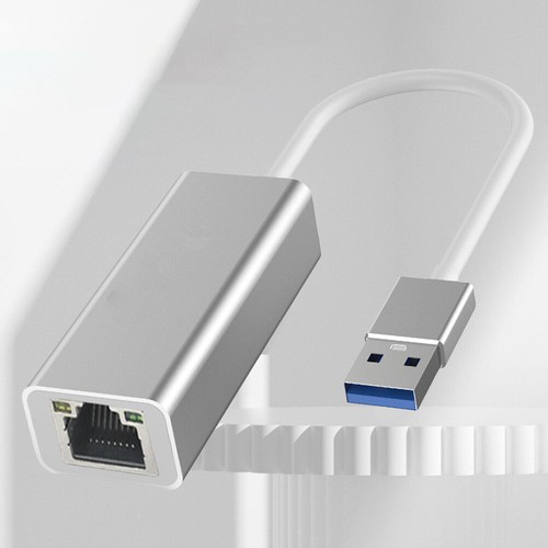Typ-C-zu-RJ45-Ethernet-Kabel-LAN-Adapter 10/100/1000 Mbit/s (Silber USB 100M) - Bild 3 von 5