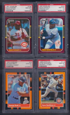 PSA 10 1987 Donruss Opening Day #198 Dave Parker Cincinnati Reds