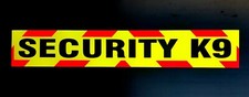 Security K9 Fluorescent Magnetic Warning Sign