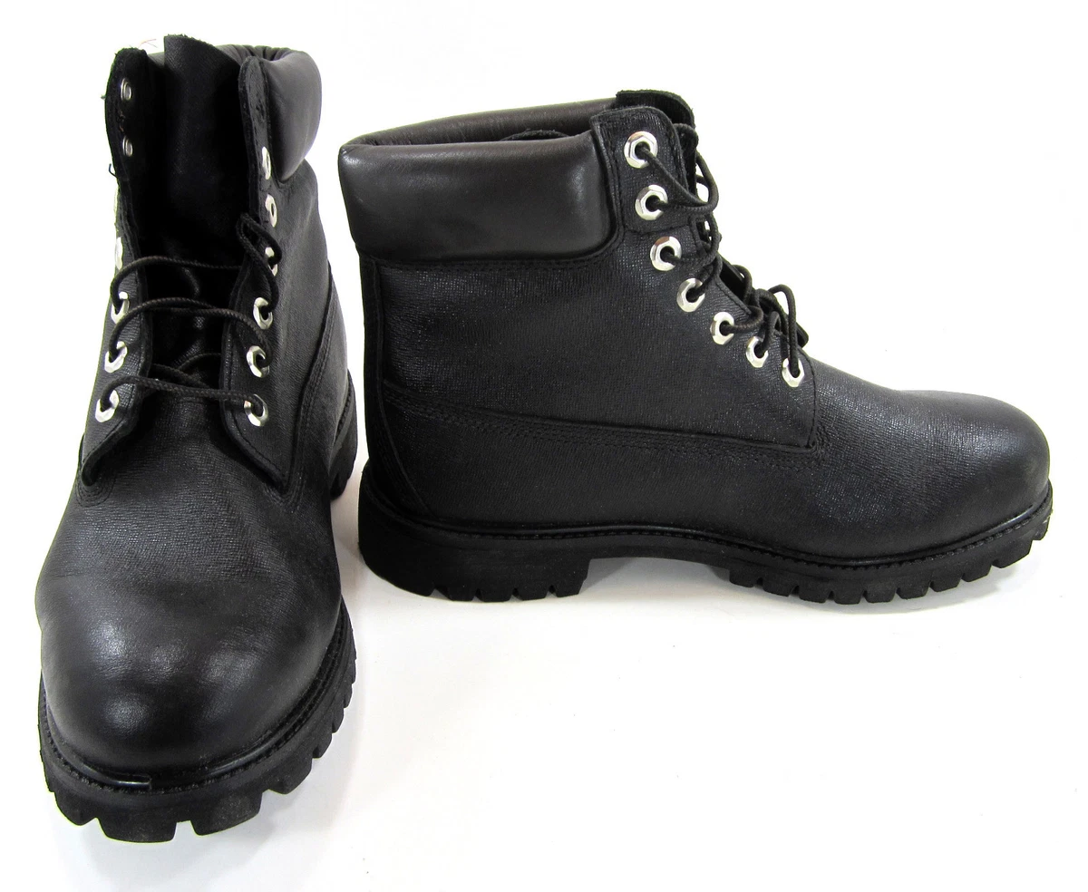 Timberland Boots 6 Inch Scuff-Proof Transulcent Heel Black Shoes