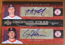 Jonathan PAPELBON HANSEN 2007 UD Premier Emerging Stars Dual AUTO #ES2-PH 27/50