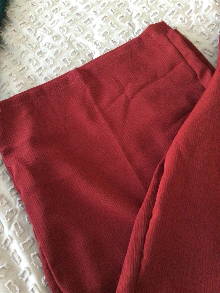 Pantalones Pull On French Laundry Piernas Anchas Rojo Talla 1X Nuevos con Etiqueta Foto 3 de 4