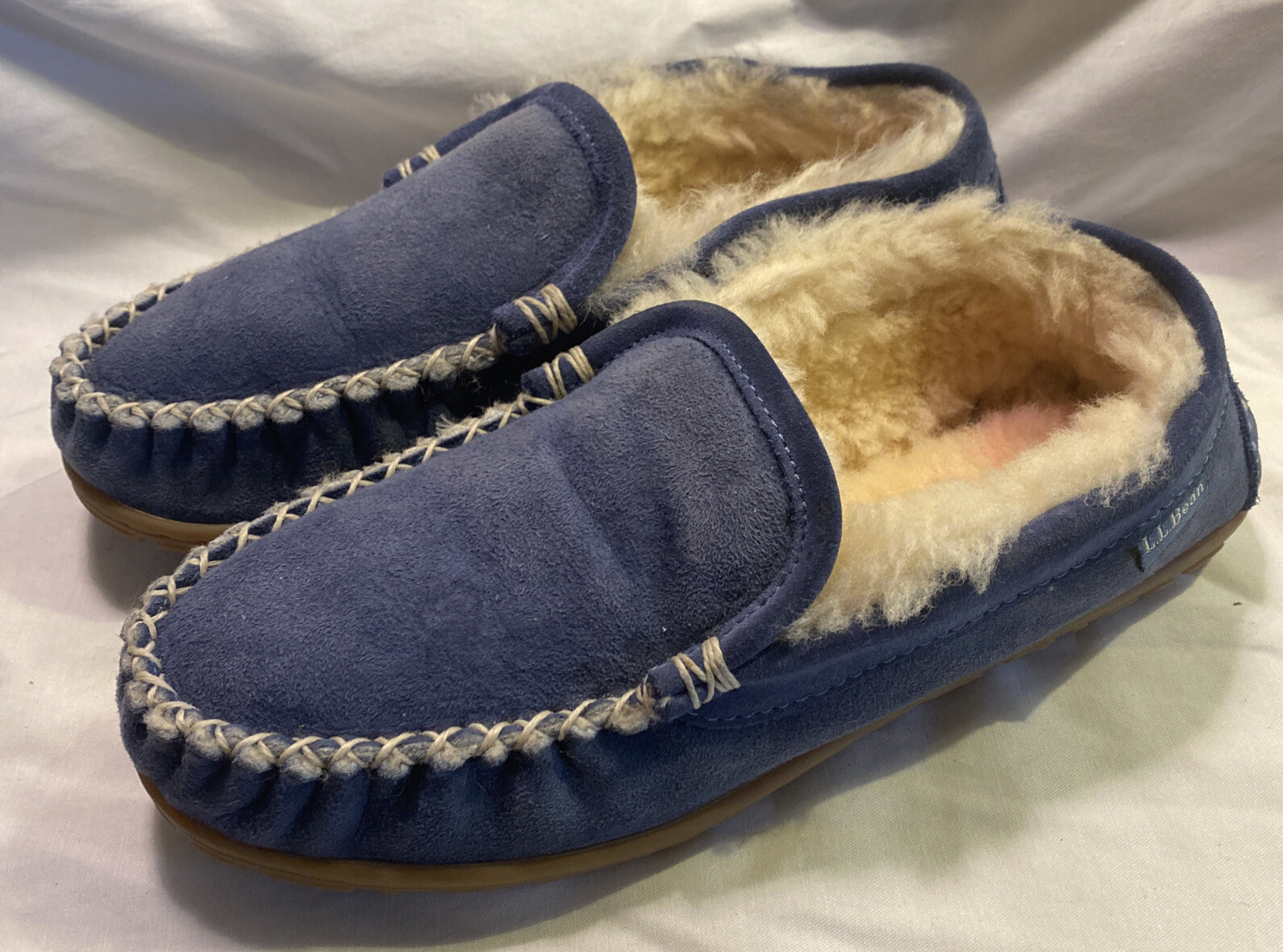 LL Bean Wicked Good Slippers Women’s 7 Charcoal Blue BARELY WORN EUC eBay
