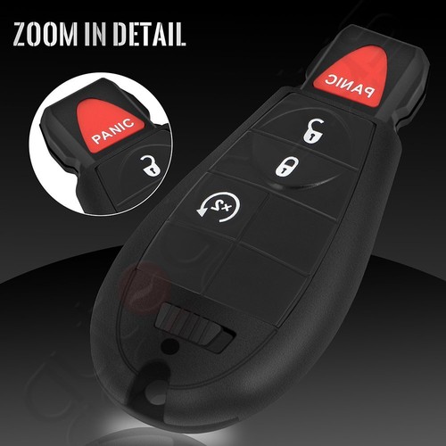 2 Remote Car Key Fob for RAM 1500 2500 3500 Dodge Journey 2008 2009-2012 Buttons - Picture 4 of 10