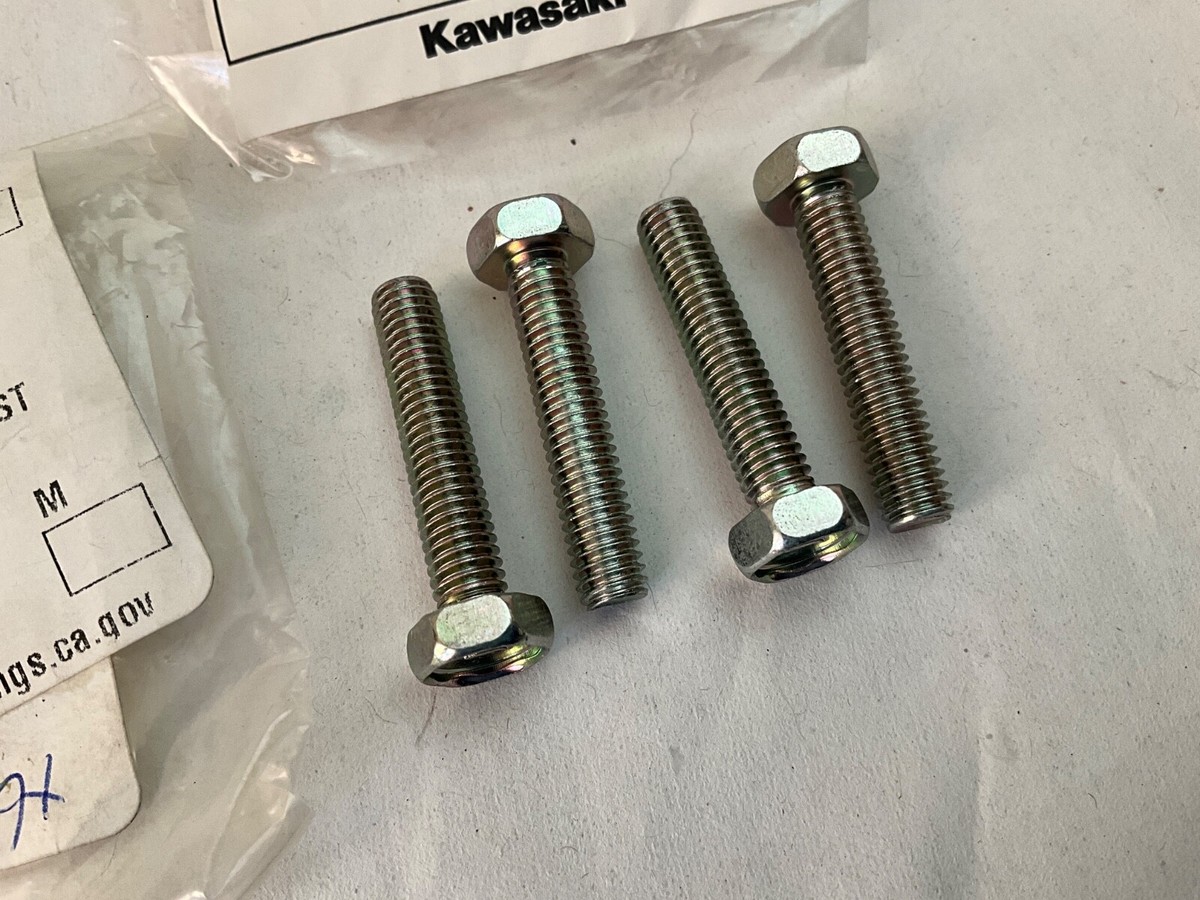 4) Bolt-Upset, 6x30 Turn Signal 112BA0630 NOS Kawasaki OEM H1 500