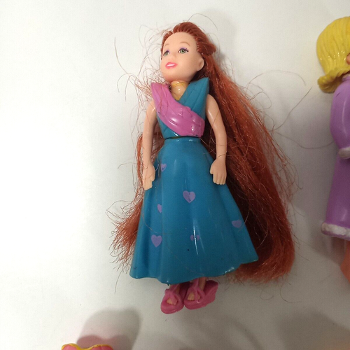 2000er Mattel 3,5" Polly Pocket 2 Puppen, Kleidung Outfits Schuhe Hut Zubehör - Bild 3 von 10