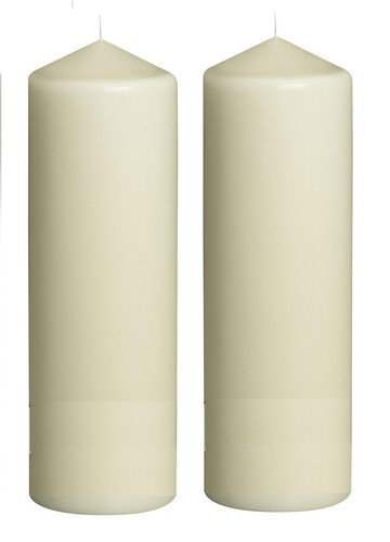 Altar Candle Ivory Church Altar 125 Hour Burn Unscented Wax 25X8 cm 1/2 Pack - Picture 2 of 5