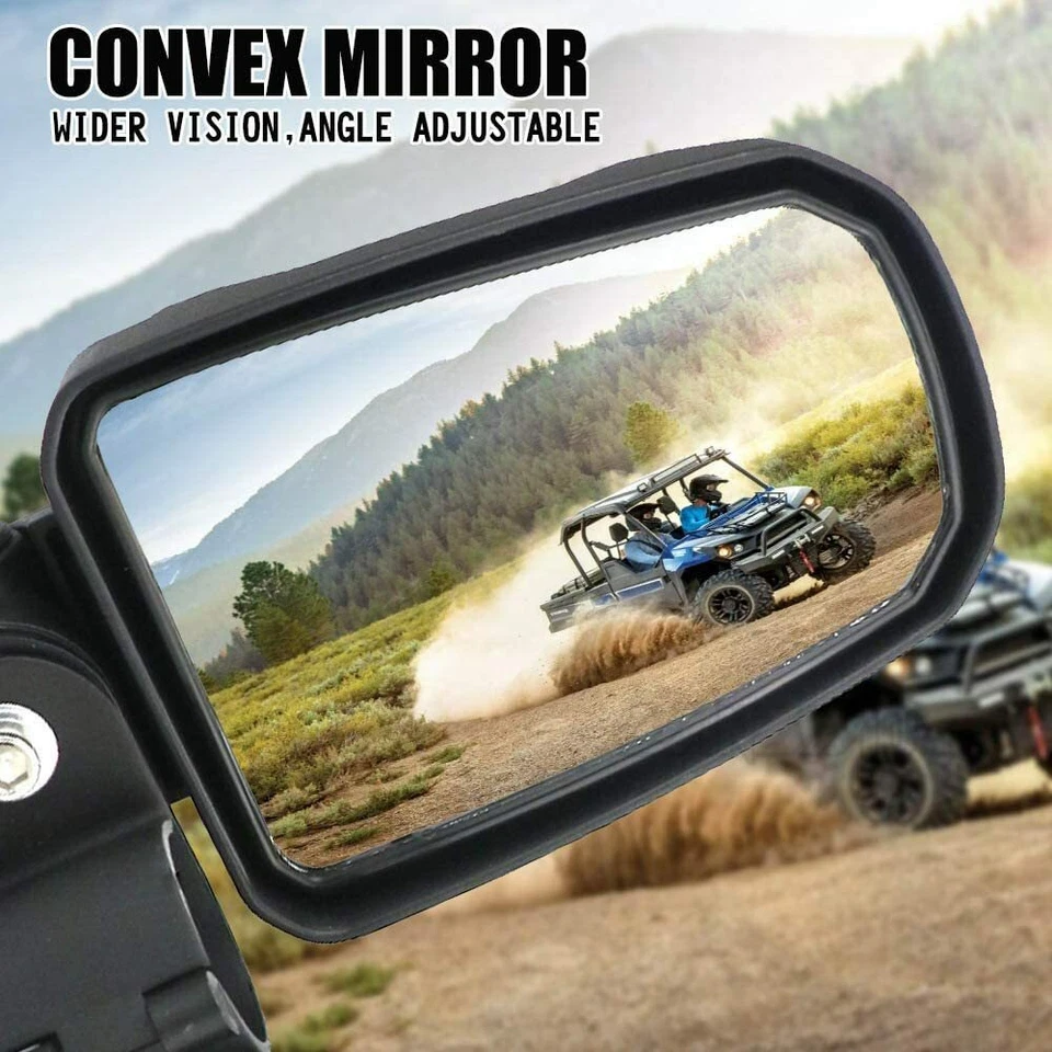 Espejos retrovisores laterales UTV para 1,75" Can Am X3 Polaris RZR S 570 800 900 XP 1000 Foto 2 de 4