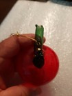 2.5" Red Apple Figurine Glass Christmas Ornament — photo 9