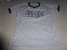 VINTAGE STYX TOUR CONCERT SHIRT TOUR SIZE MEDIUM BAND GREY A.S. TEES