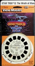 Star Trek II The Wrath of Khan 3d View-Master 3 Reel Packet