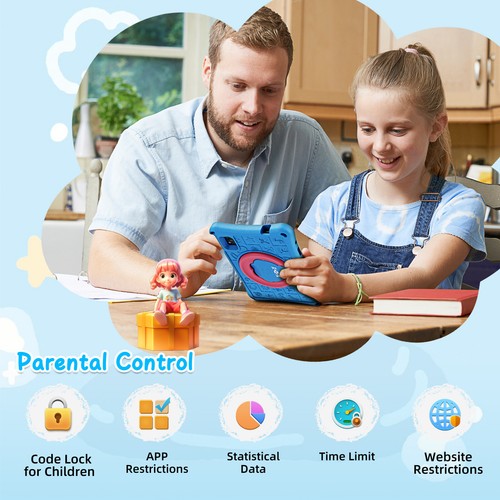 Kids Tablet Android. 13 7/10 Inch WIFI 4-core Tablet 9GB+64/128GB PC Dual Camera - Picture 6 of 24
