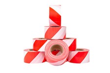 3x Rollen 500m Absperrband rot weiß Flatterband Warnband Trassenband Signalband 