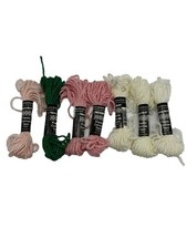 Needloft Plastic Canvas Yarn 100 Nylon Multicolors 10yds ea Lot of 7 Skeins