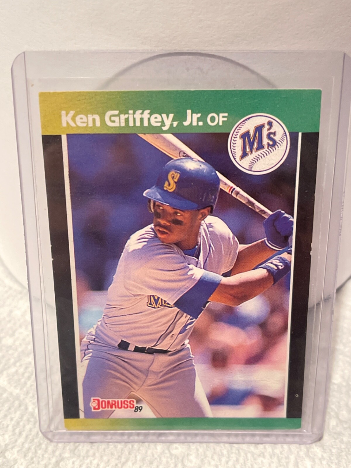 1989 DONRUSS KEN GRIFFEY JR. #192 BASEBALL'S BEST HOF ROOKIE RC PSA 8 NM-MINT