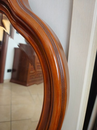 Specchio da Parete Molato con Cornice Legno 93 x 83 cm - Foto 2 di 6
