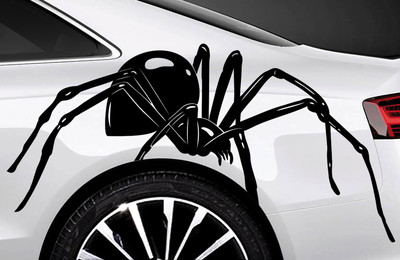 2x spider spiders car sticker side sticker 60 cm tuning SpiMan tribal tattoo