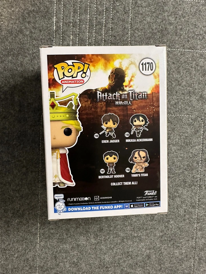 Funko Pop - Queen Historia 1170 - New - Original - Attack on Titan - Immagine 3 di 4