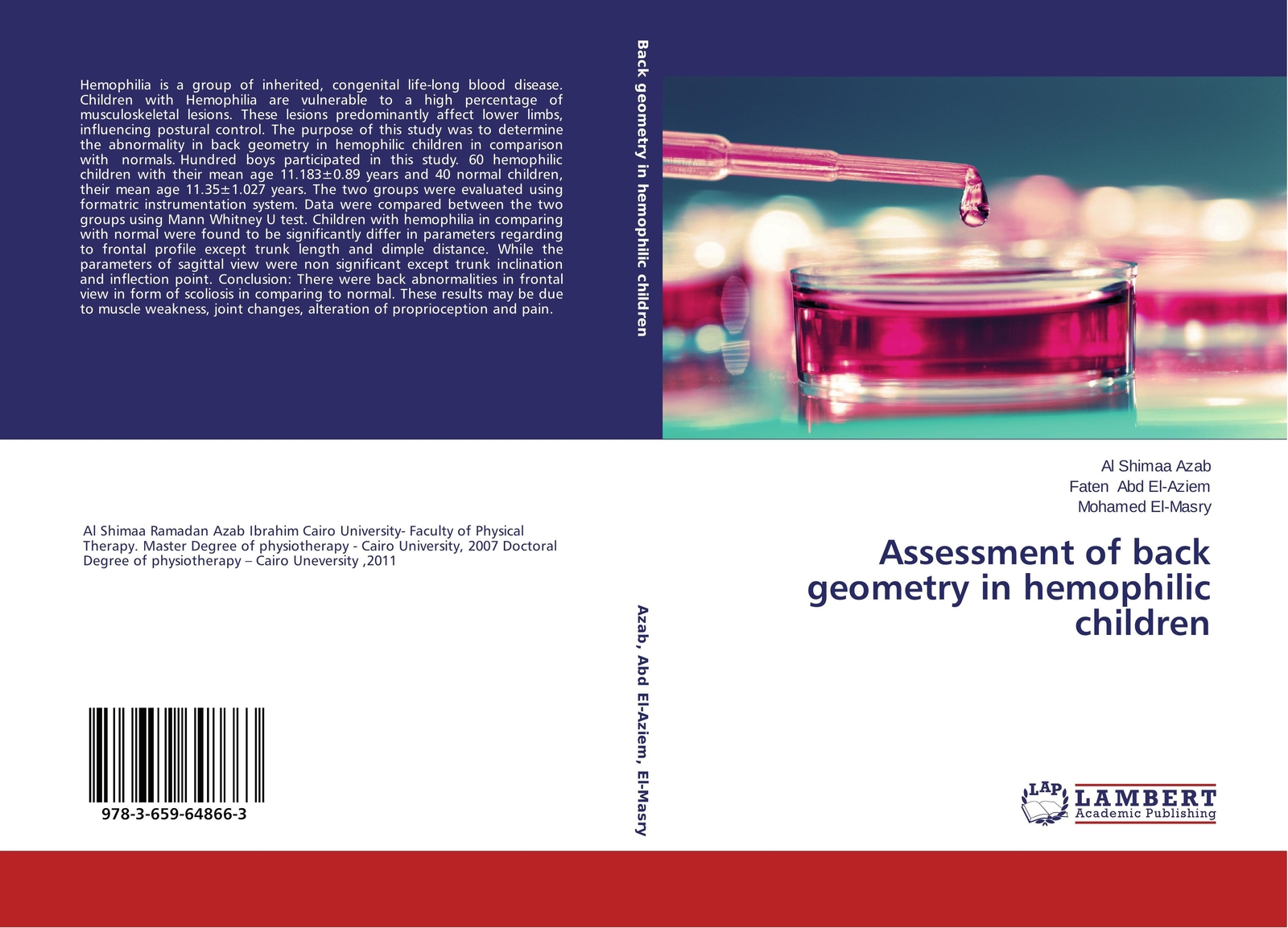Thumbnail - Al Shimaa Azab (u. A.) | Assessment Of Back Geometry In Hemophilic