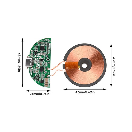 15W Wireless Charging Module Transmitter PCBA for Cell Phone Watches Headset - 第 24/26 張圖片