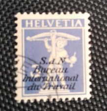 Schweiz Briefmarke  Internationale Organisationen (BIT) Michel Nr. 25 Gestempelt