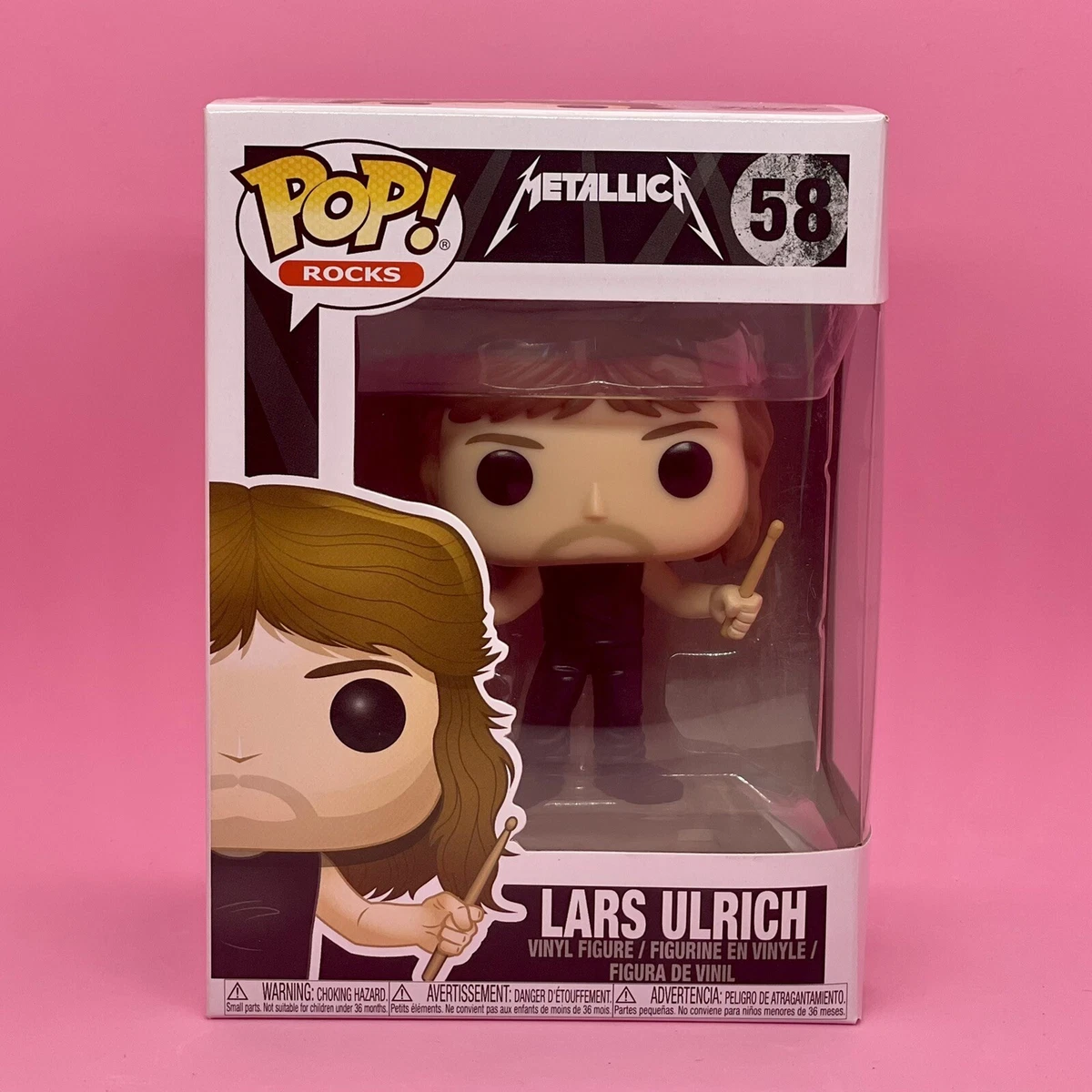 Funko Pop! Rocks Lars Ulrich Metallica Drummer eBay