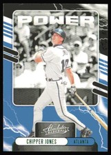 2021 Panini Absolute Power Green #PO-15 Chipper Jones Atlanta Braves