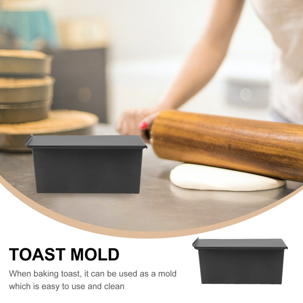 Rectangle Nonstick Toast Bread Baking Mold Loaf Tin Bakeware Pan Black