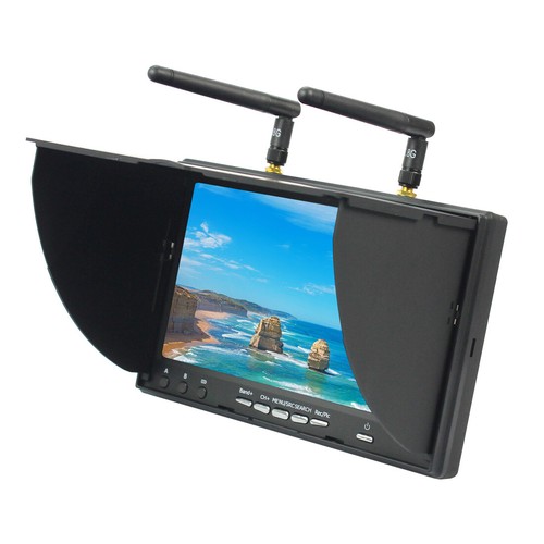 RC FPV Monitor DVR 5.8G 40CH 7”LCD Screen Monitor 800x480 Receiver for FPV Drone - Picture 6 of 14