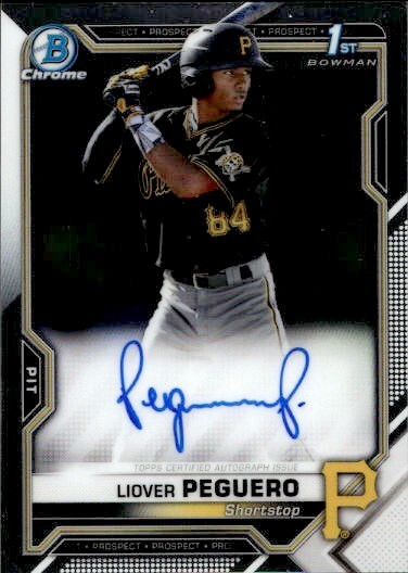 2021 Bowman Chrome Prospect Autographs Liover Peguero
